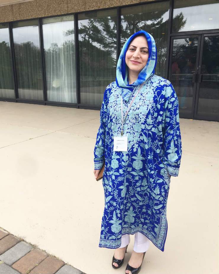 kashmiri blue dress