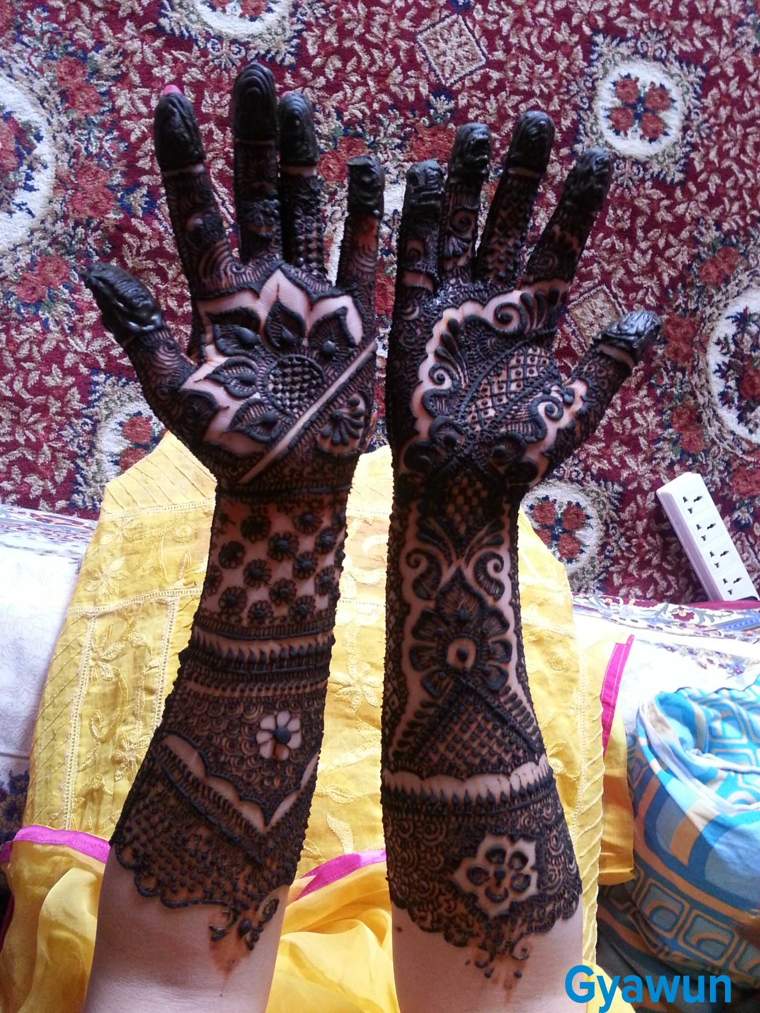 kashmiri bride mehndi