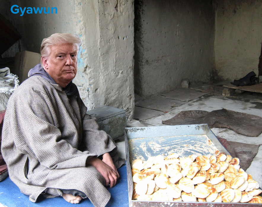 trump kashmiri kandur baker pheran