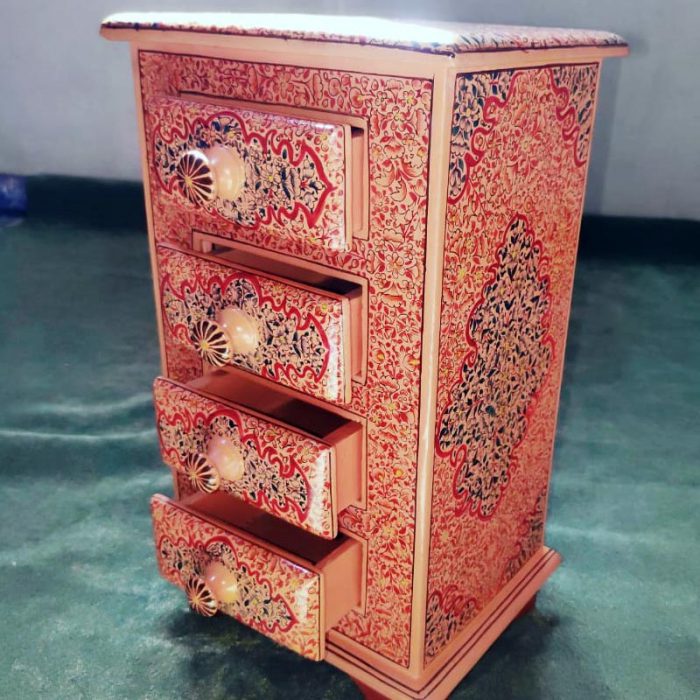 4 drawer paper mache