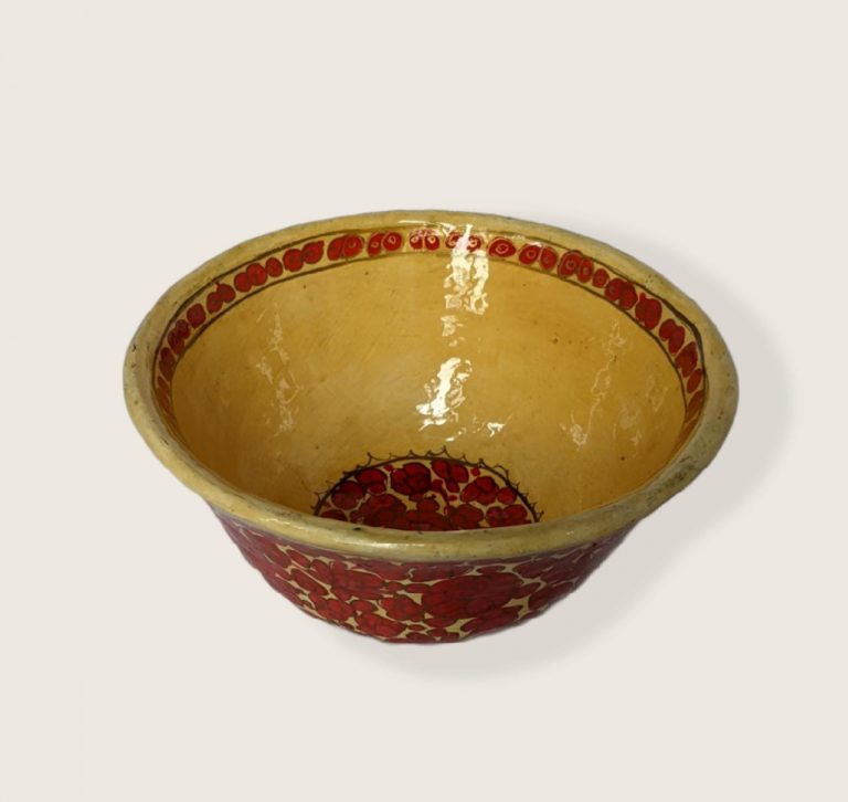 Yelloe Paper Machie Bowl 1