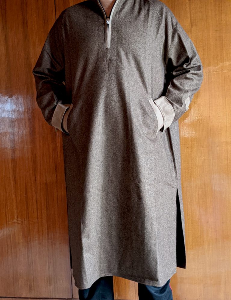 brown pheran men tweed