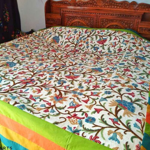 kashmiri bedsheet