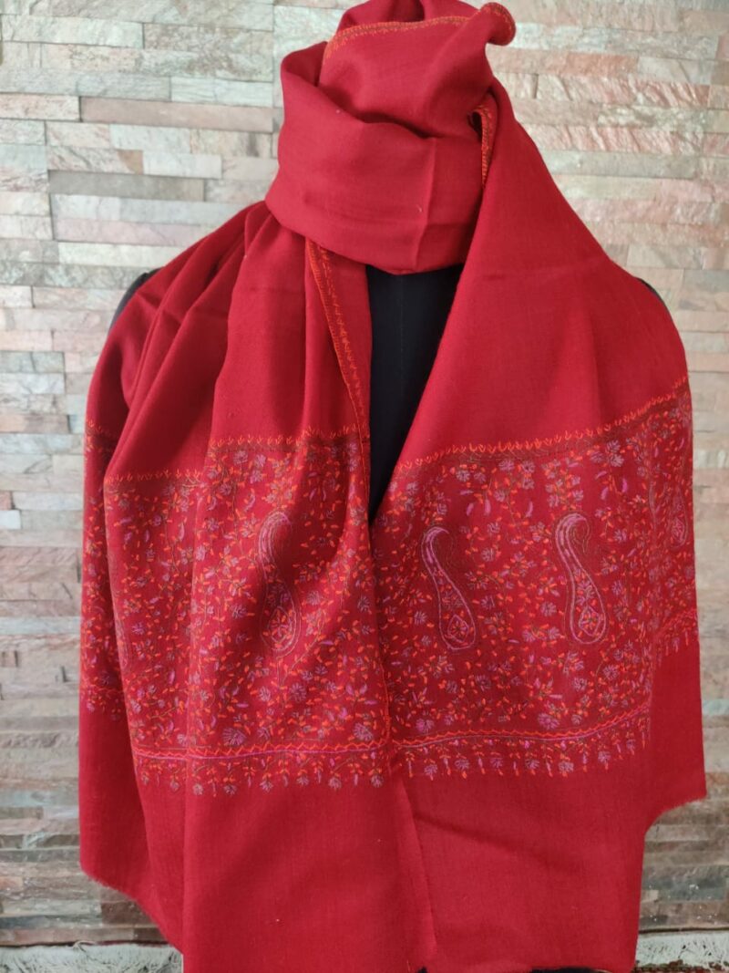 Soft Wool Stole Red