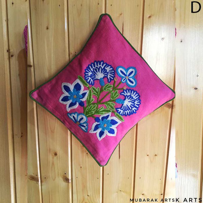 crewel cushion cover 12 D