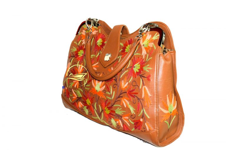 Tan Brown Leather Handbag
