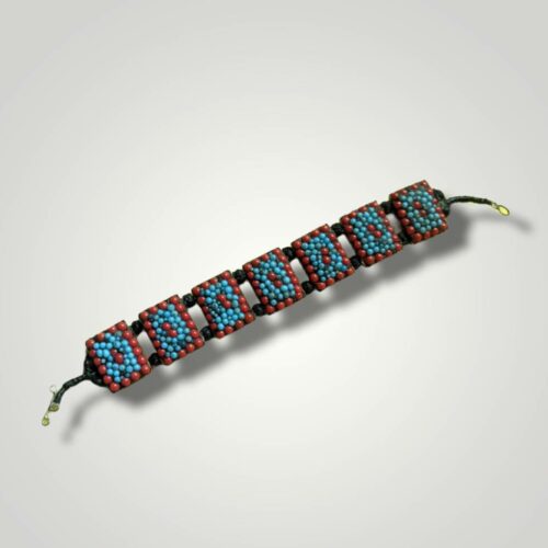 Turqoise Beads Red Bracelet 1