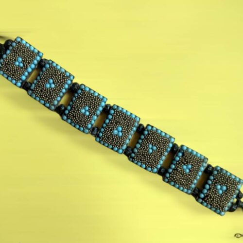 Turqoise Beads Square Bracelet 2