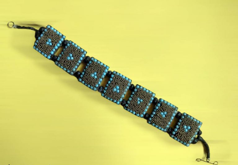 Turqoise Beads Square Bracelet 2