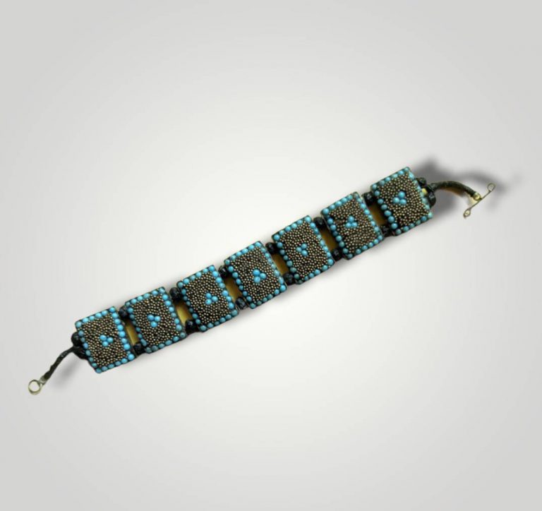 Turqoise Beads Square Bracelet 3