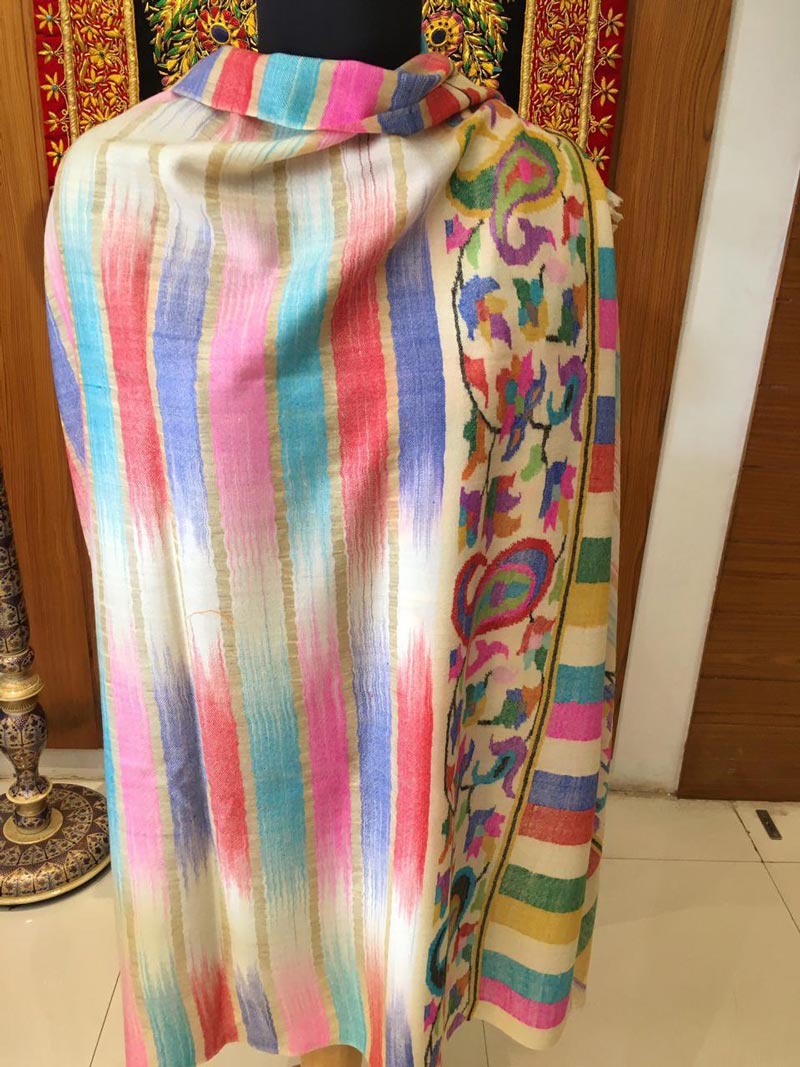 Pure pashmina kani shawl