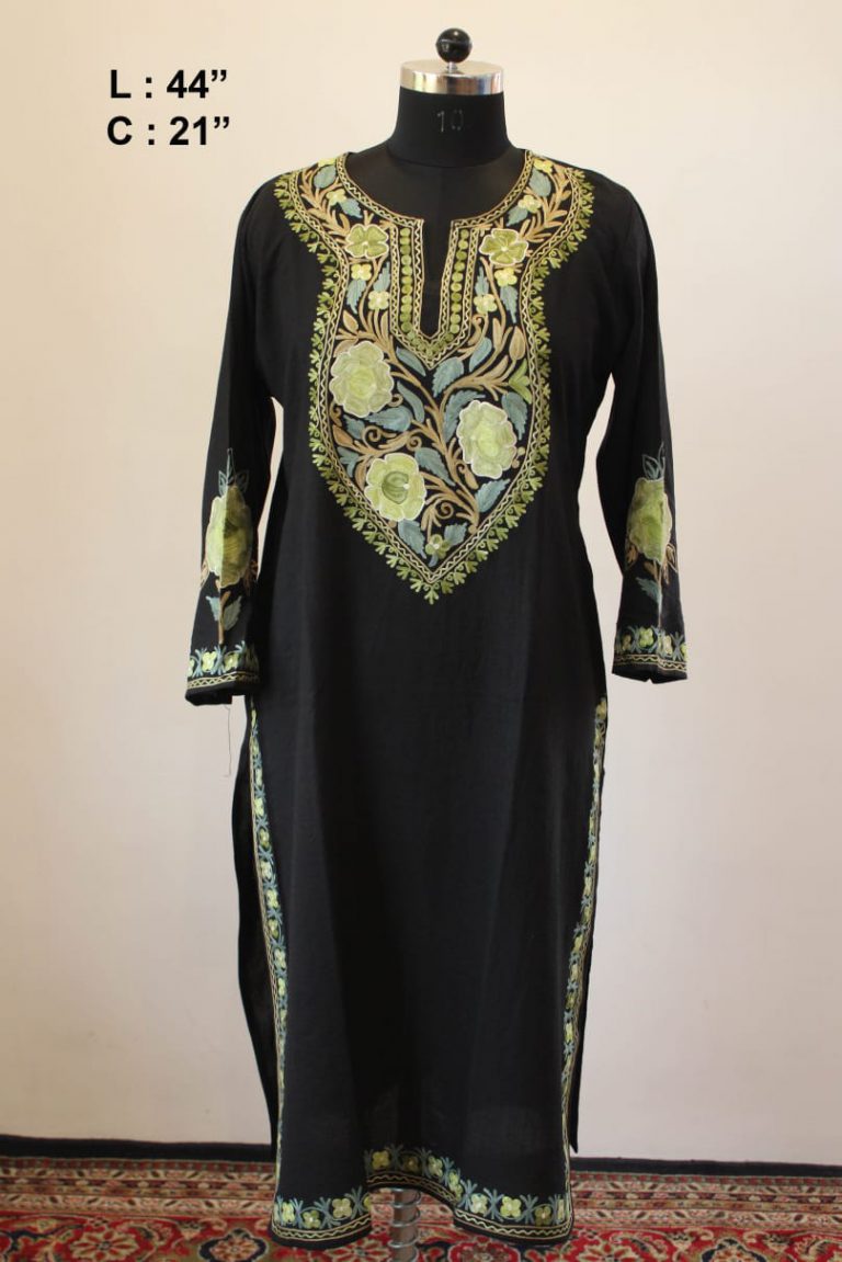 black green kurta