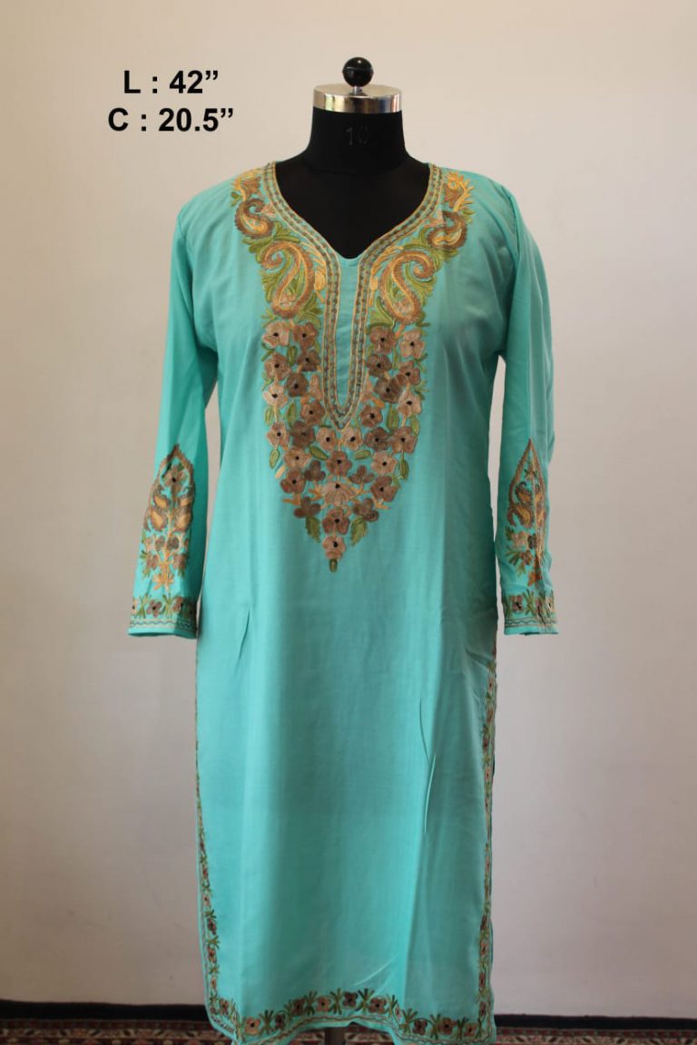 turquoise kurti