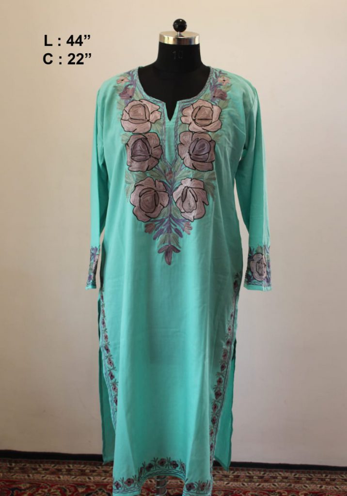 turquoisedark kurta