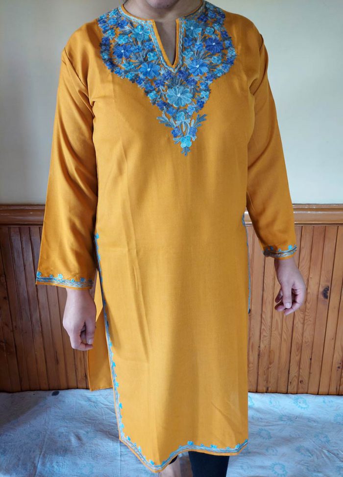 yellow kurta ladies