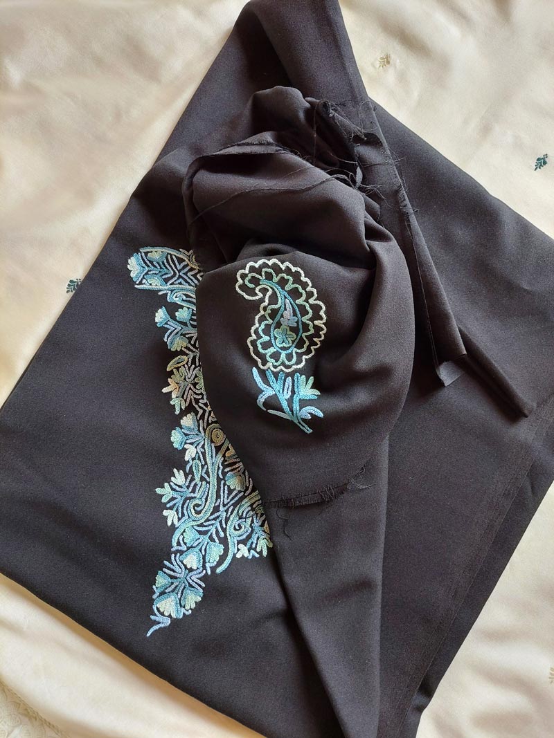 black srinagar suits online