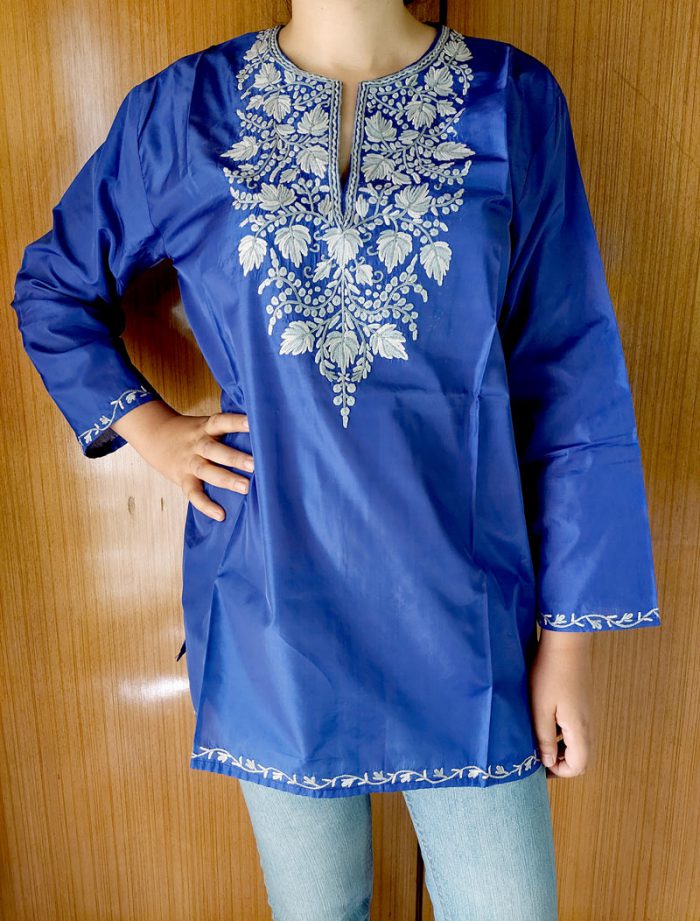 blue kurti