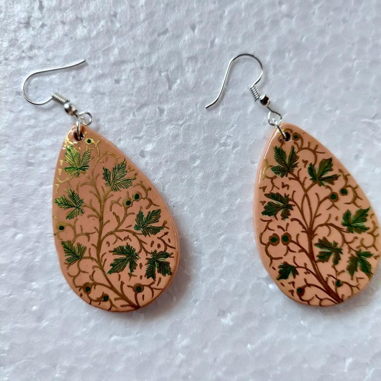 chinar leaf earrings