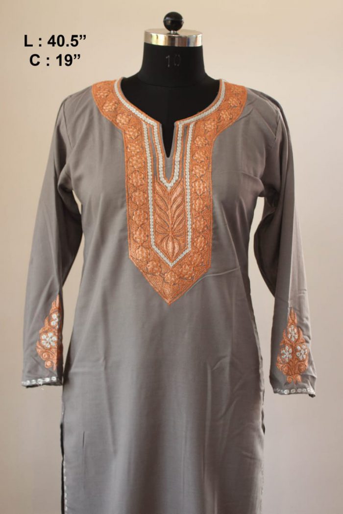 grey kurta