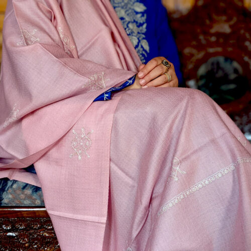 light pink stole pashmin cashmere