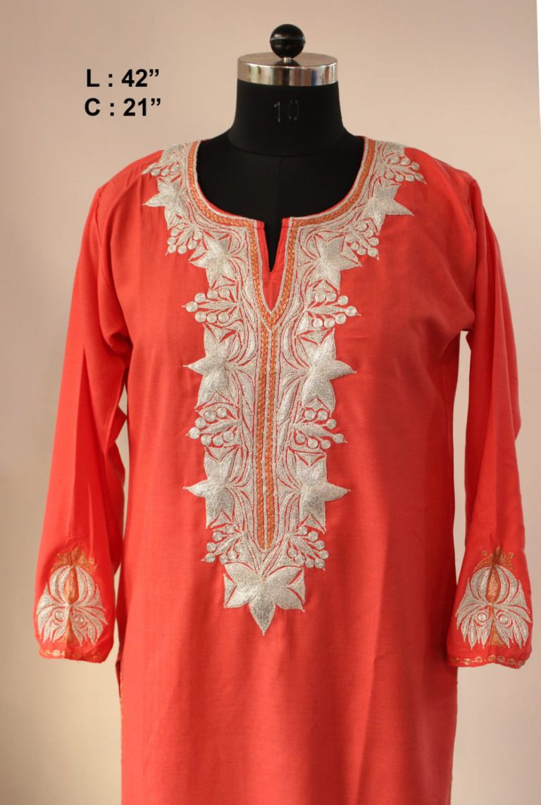 red tilla kurta new