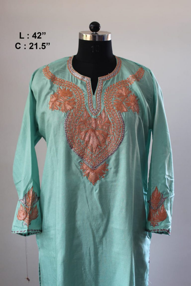 turqioise tilla kurta