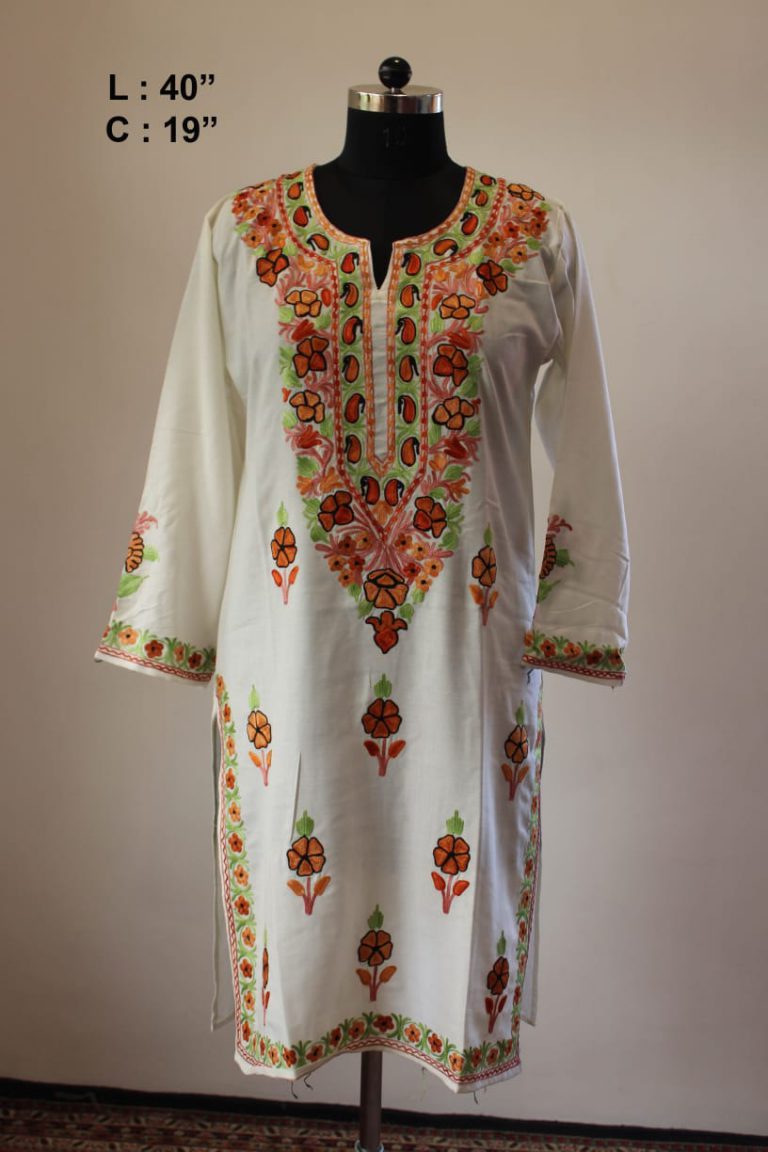 white cotton kurta