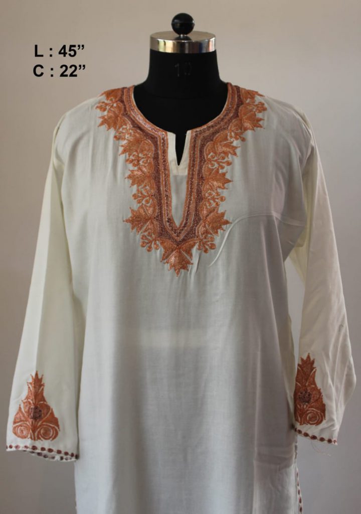 white tilla kurta