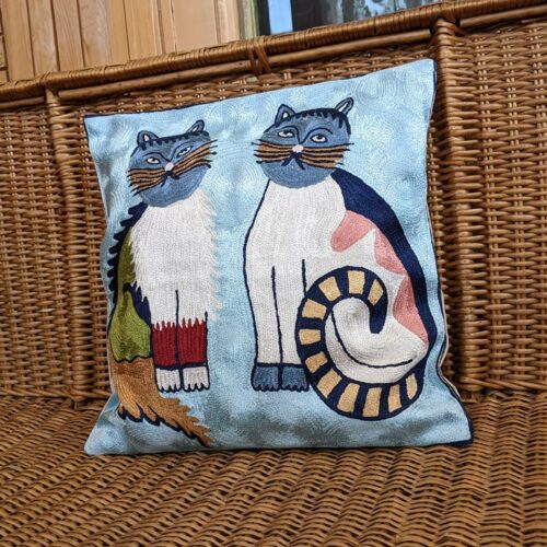 cat design cushion cover