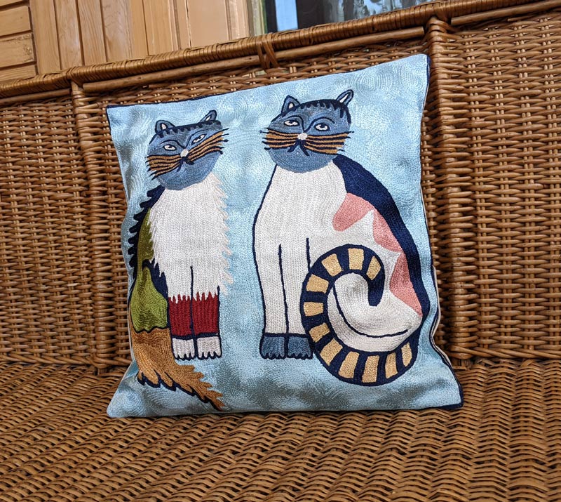 NEW Handmade Cats Design Fryetts16" Cushion Covers