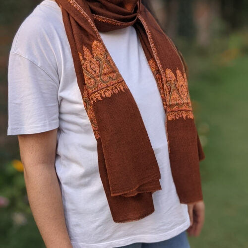 mahogany red pashmina