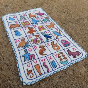 white wool rug for kid children