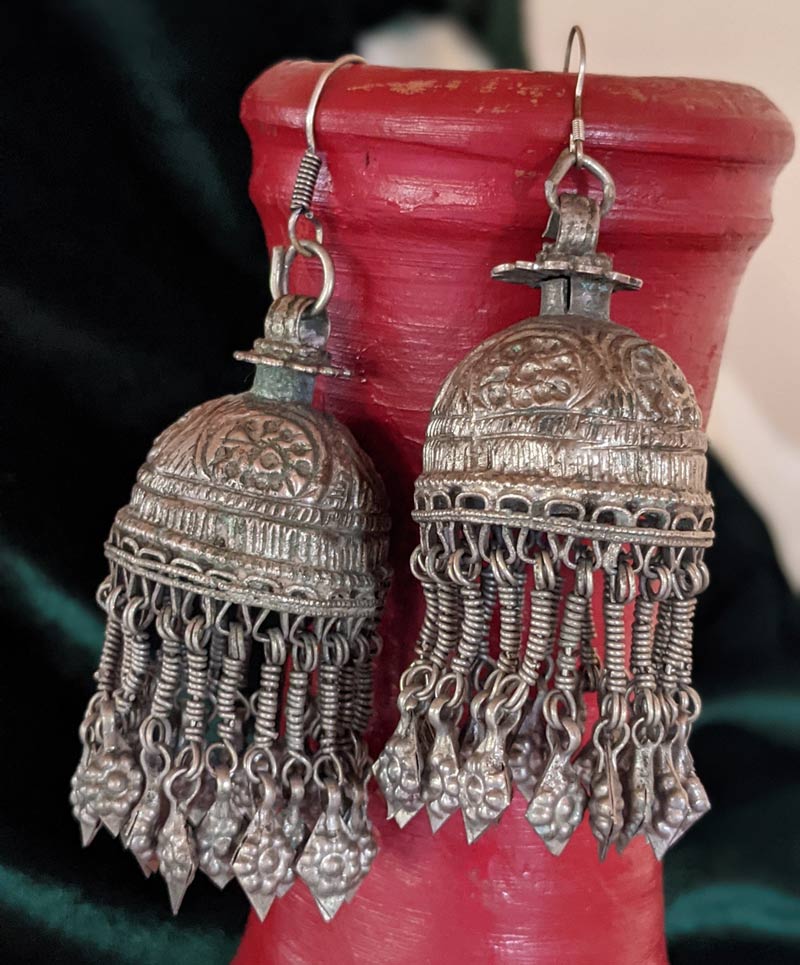 Buy Yellow Chimes German Silver Oxidized Combo of 3 Pairs Designer Crafted  Traditional Jhumka Earrings at Rs1199 online  Jewellery online