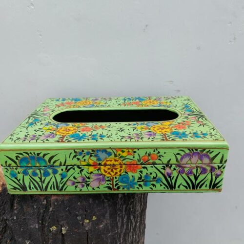 green design tissue box handmade
