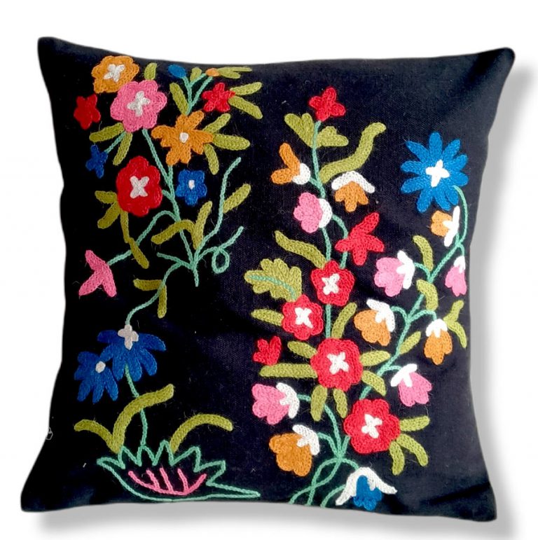 black designer cushion cover