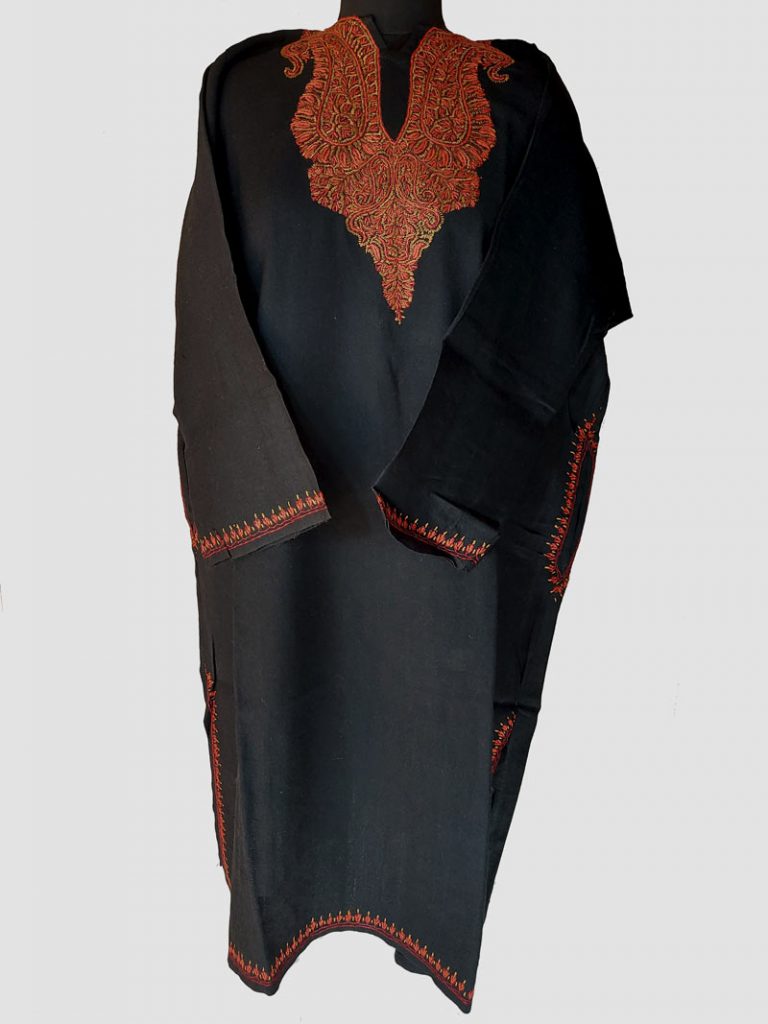 black sozni pheran new design 2021