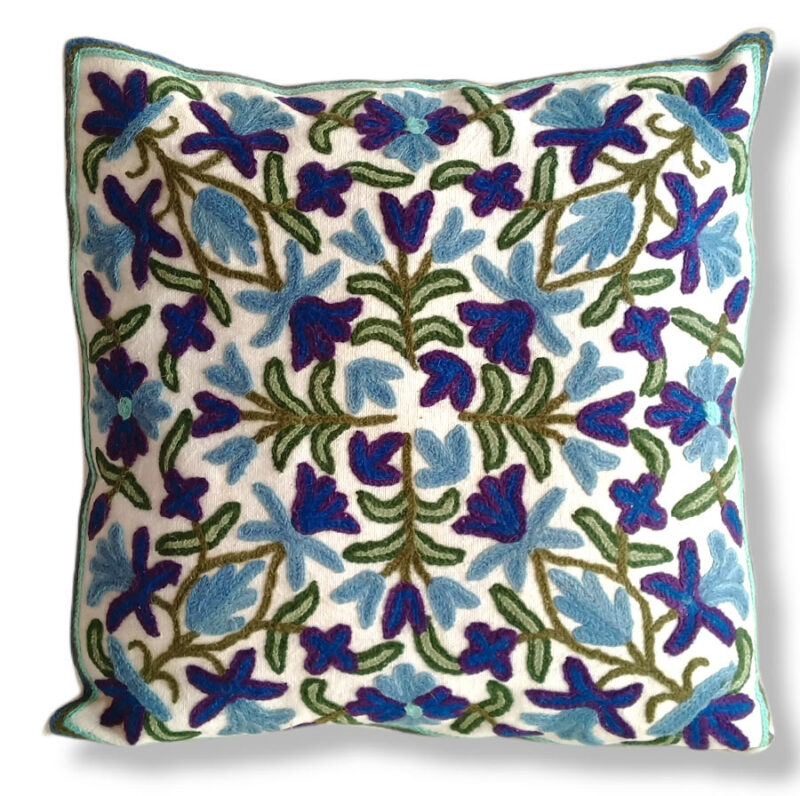 blue design cushion cover