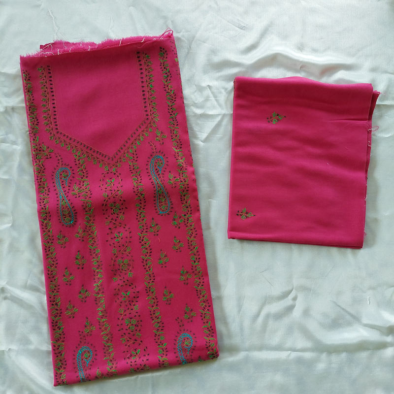 pink woolen suit kashmir