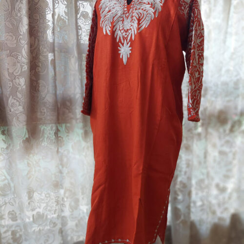 rust color pheran