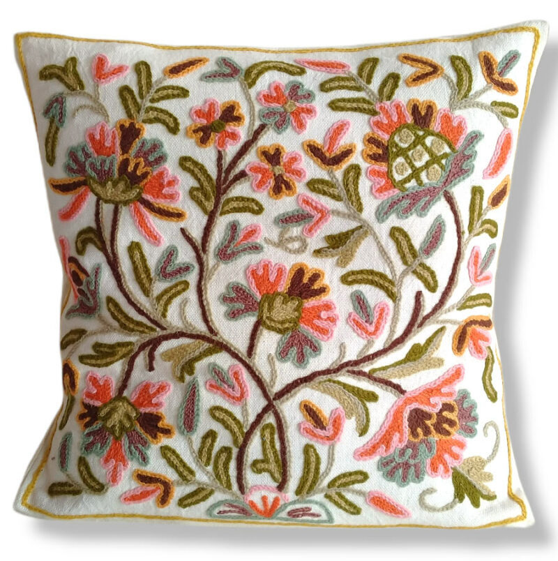 sabz cushion cover handmade