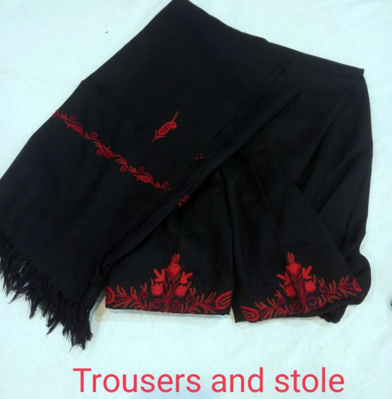 trouser stole pheran set