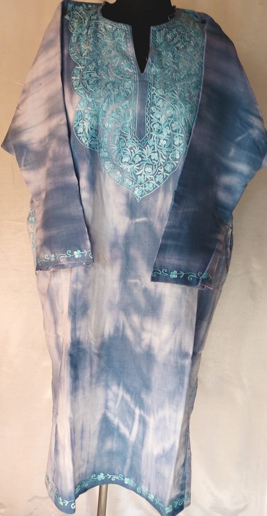 tye and dye kashmiri firan