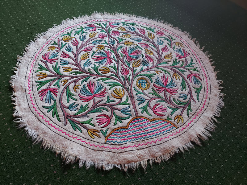 5x5 flower pot design namda rug