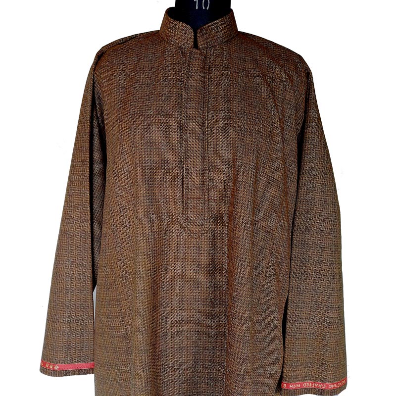 Brown Tweed Pheran for Men