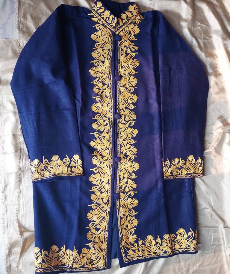 aari coat made in kashmir