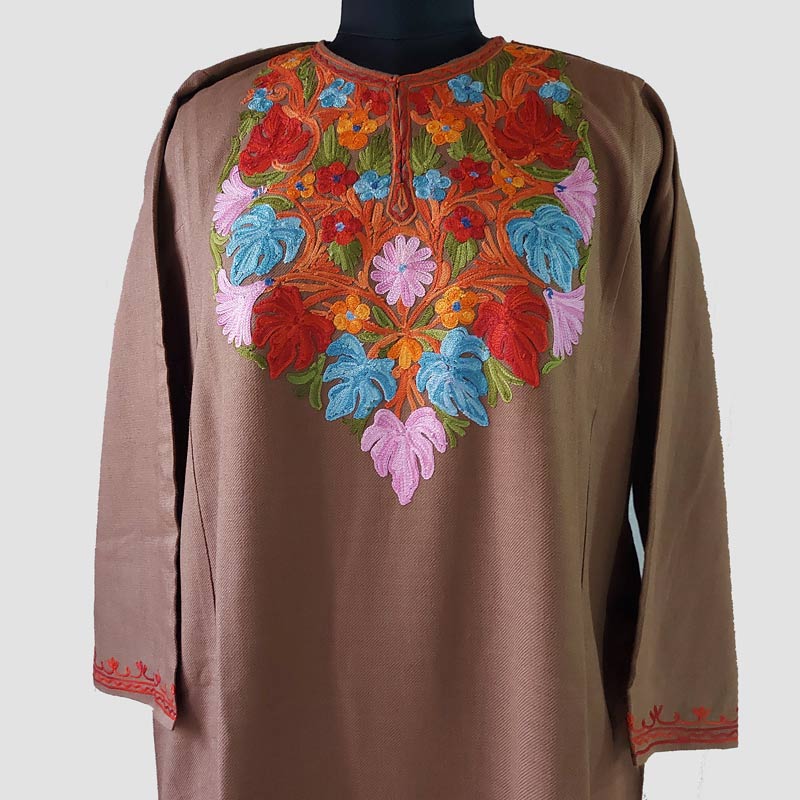 brown firan dress