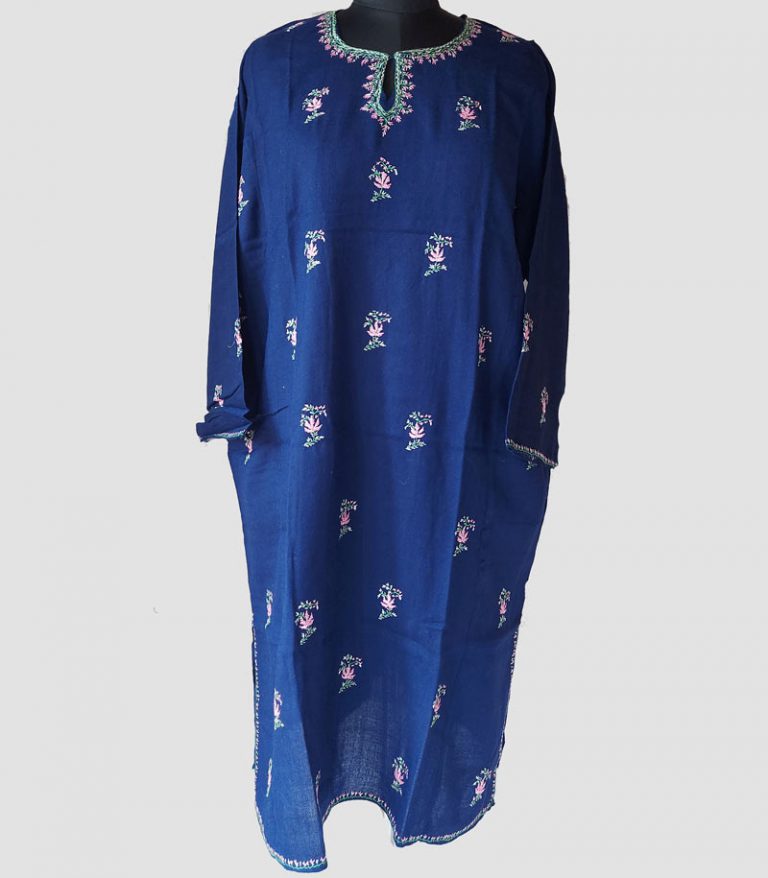 dark blue pheran