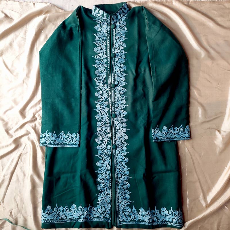 kashmiri beautiful designer short coat for girls