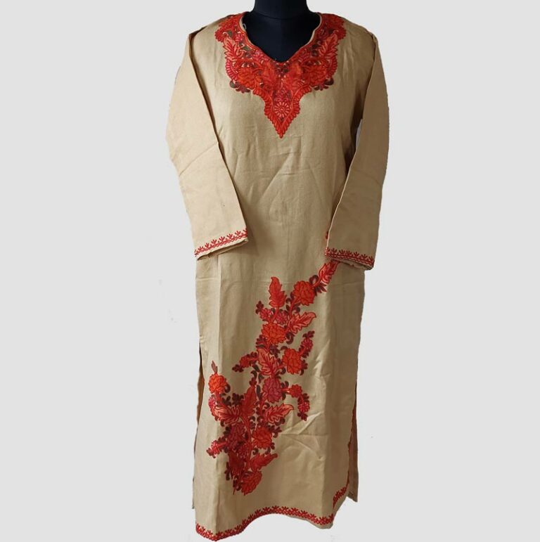 cream color woolen top