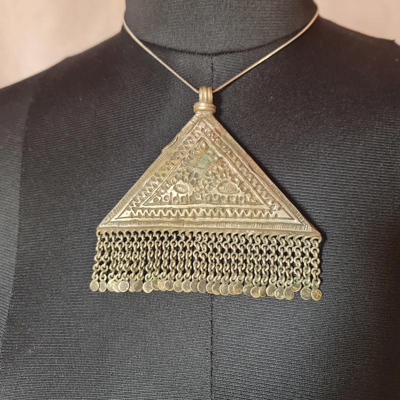 triangle shaped vintage pendant